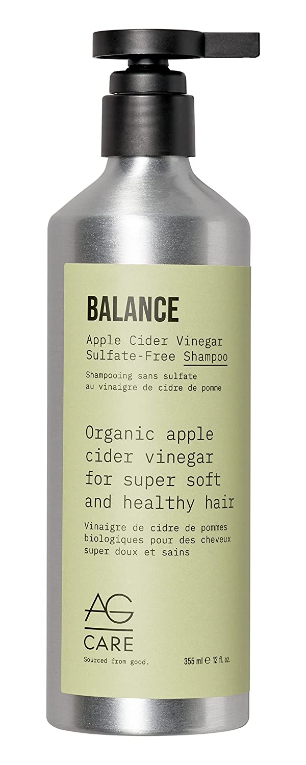 AG Care Balance Apple Cider Vinegar Sulfate-Free Shampoo, 12 Fl Oz
