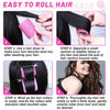 Self Grip Hair Curler Roller 12 Piece Set (Small Size - 2 inch) - Pink