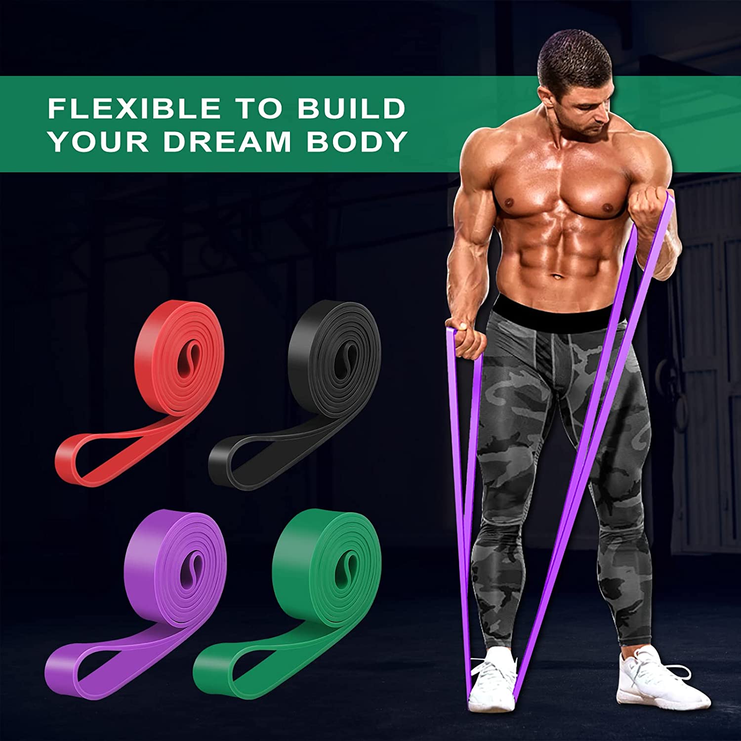Powerlifting and Pull Up Exercise Resistance Bands