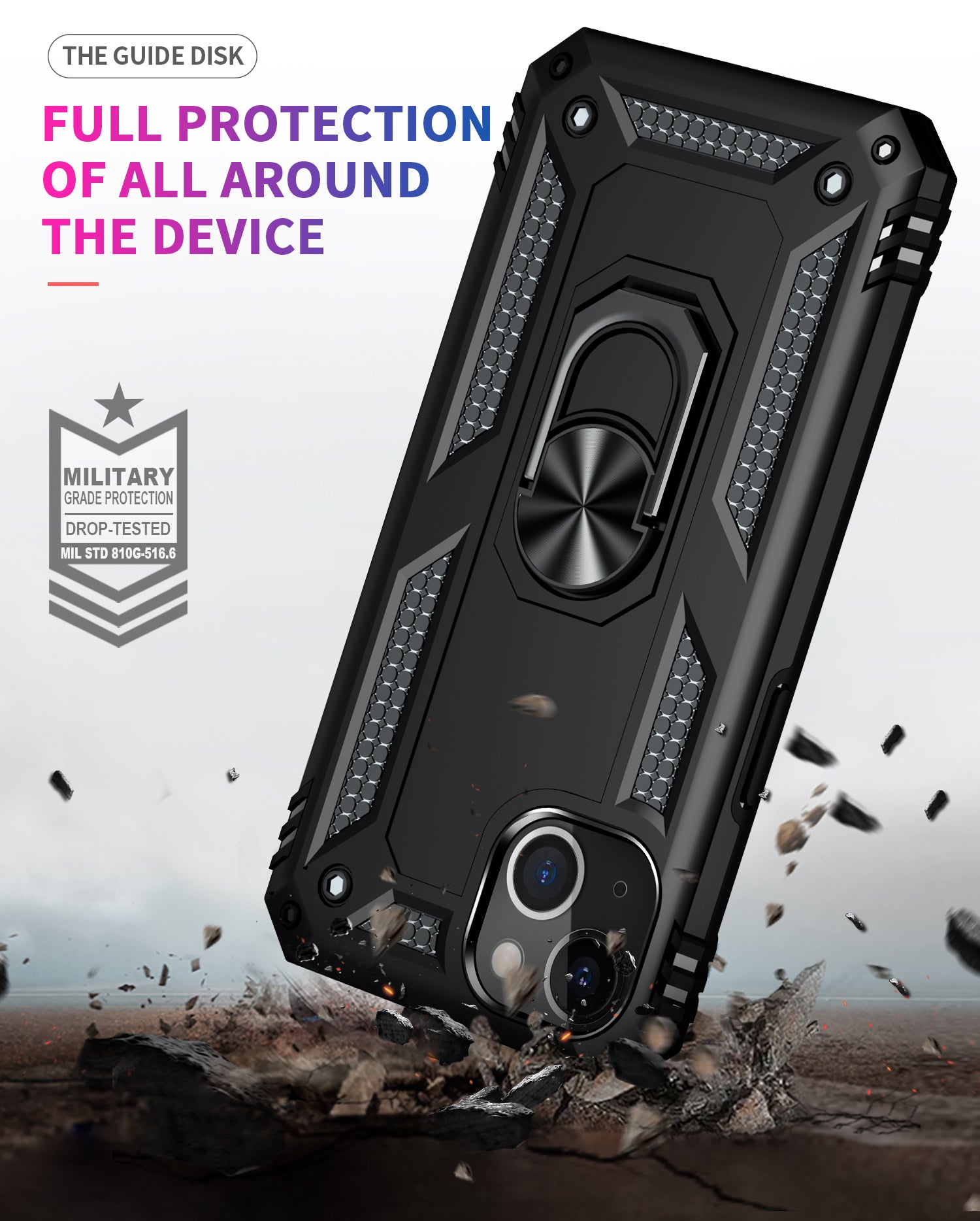 Military Grade iPhone 13 Pro Max Case - Black