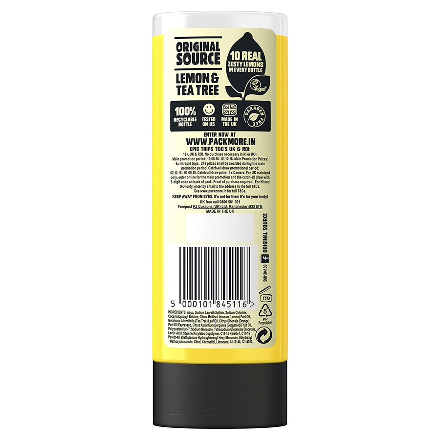 ORIGINAL SOURCE Lemon and Tea Tree Shower Gel, 250ml