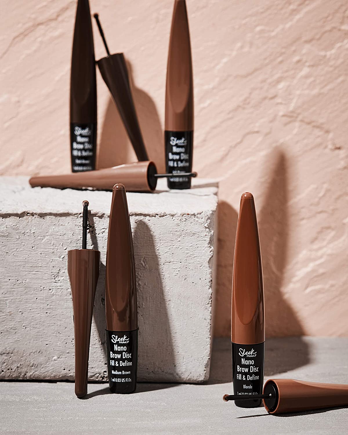 Sleek MakeUP Nano Eyebrow Disc, Mimics Hair Strokes, Smudgeproof with up to 12 Hour Wear, Blonde, 1ml