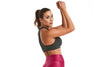 Forte V-Neck Pullover Padded Compression Sports Bra - Savoy Active