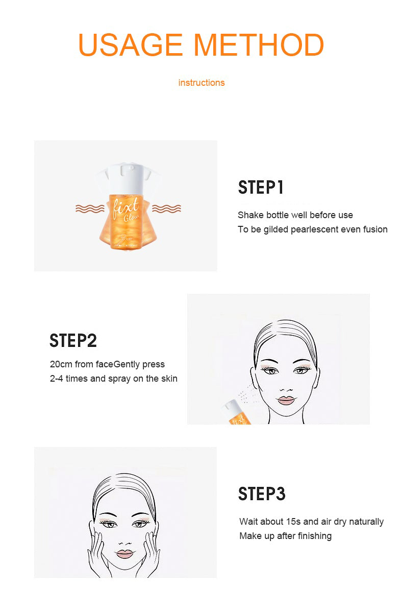 PUDAIER® FIXT GLOW MAKEUP SETTING SPRAY - Color #05