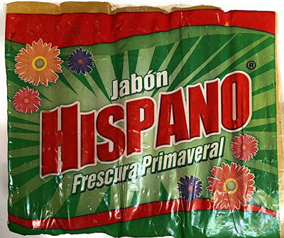 Jabon Hispano Primaveral - Laundry Soap package of Five Units ( 5 )