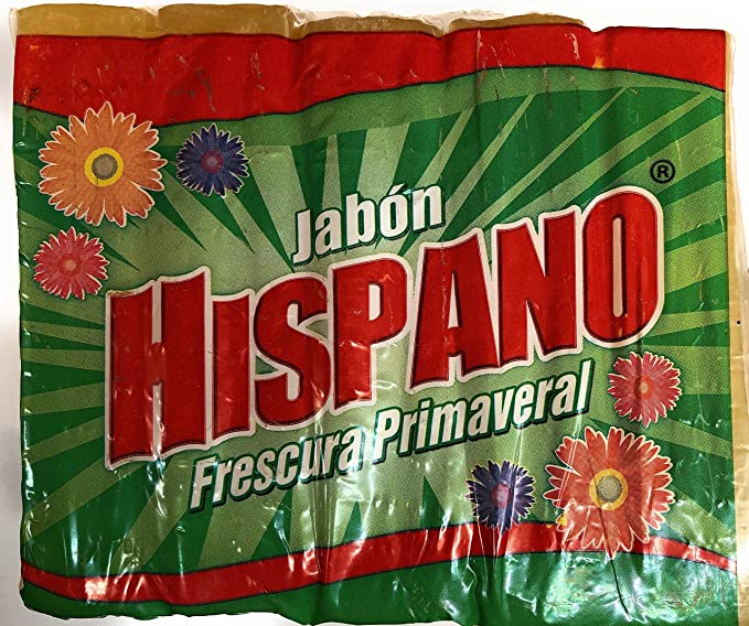 Jabon Hispano Primaveral - Laundry Soap package of Five Units ( 5 )
