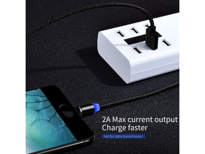 2M Magnetic 3-in-1 USB Charging with Bag - Black