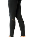 Athletique Low-Waisted Ribbed Leggings With Hidden Pocket and Mesh Panels - Savoy Active