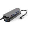 USB C Hub, uni 4-in-1 USB C Adapter with 3 USB 3.0 Ports, 100W USB-C PD Charging Port Thunderbolt 3, USB Type C to USB 3.0 Adapter (Aluminum Shell) for MacBook Pro, iPad Pro, XPS, Pixelbook, and More
