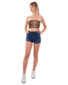 Betty Leopard Print Fashion Tube Top