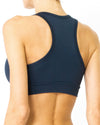 Helo Racerback V-Neck Athletic Sports Bra - Black - Savoy Active