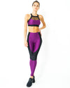 High Waist Contrast Yoga Workout Legging - Savoy Active