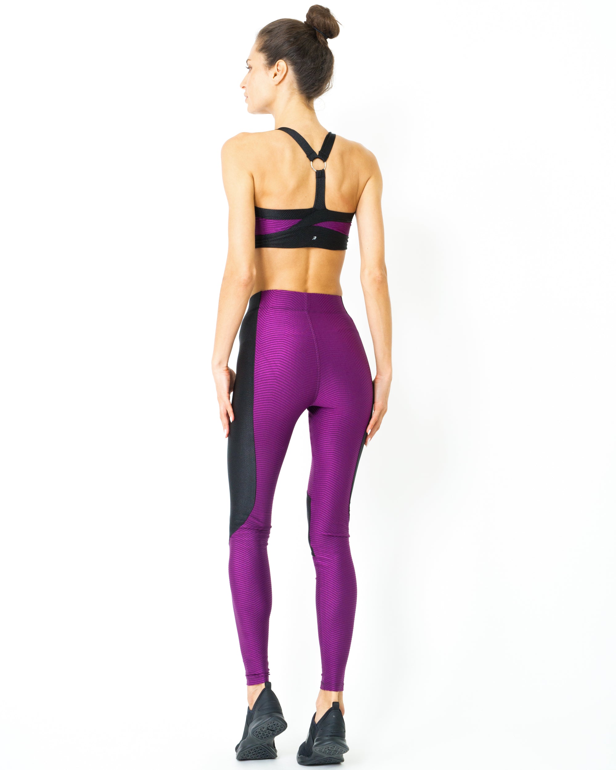 High Waist Contrast Yoga Workout Legging - Savoy Active