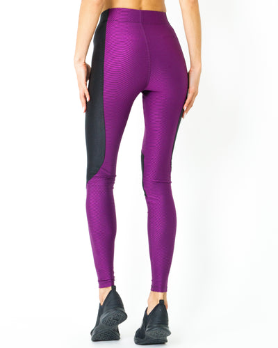 High Waist Contrast Yoga Workout Legging - Savoy Active