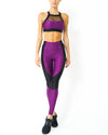High Waist Contrast Yoga Workout Legging - Savoy Active