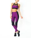 High Waist Contrast Yoga Workout Legging - Savoy Active