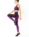 High Waist Contrast Yoga Workout Legging - Savoy Active