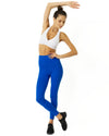 High Waisted Yoga Leggings - Sky Blue - Savoy Active