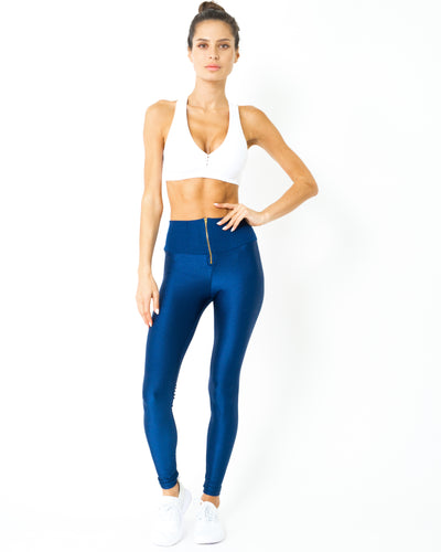 Nova Glam Body Sculpting Leggings - Navy Blue - Savoy Active