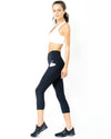 Jolie High-Waisted Capri Leggings With Hip Pockets - Savoy Active