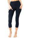 Jolie High-Waisted Capri Leggings With Hip Pockets - Savoy Active