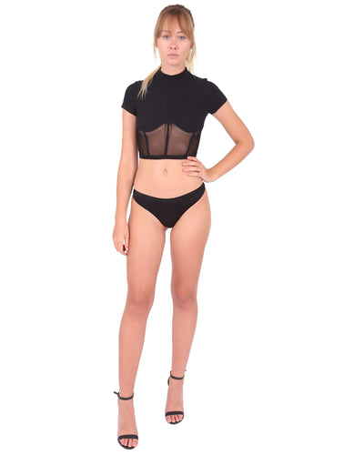 Elden Seamless Underwear - Black