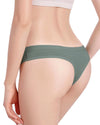Tiffany Cotton Knit Thong Underwear - Green