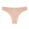 Dalia Silk Seamless Thong Underwear - Nude