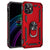 iPhone 13 Case with Kickstand, Heavy Duty Military Grade Protection Phone Case, Built-in 360° Rotate Ring Stand, Shockproof Full Body Rugged Case（RED）