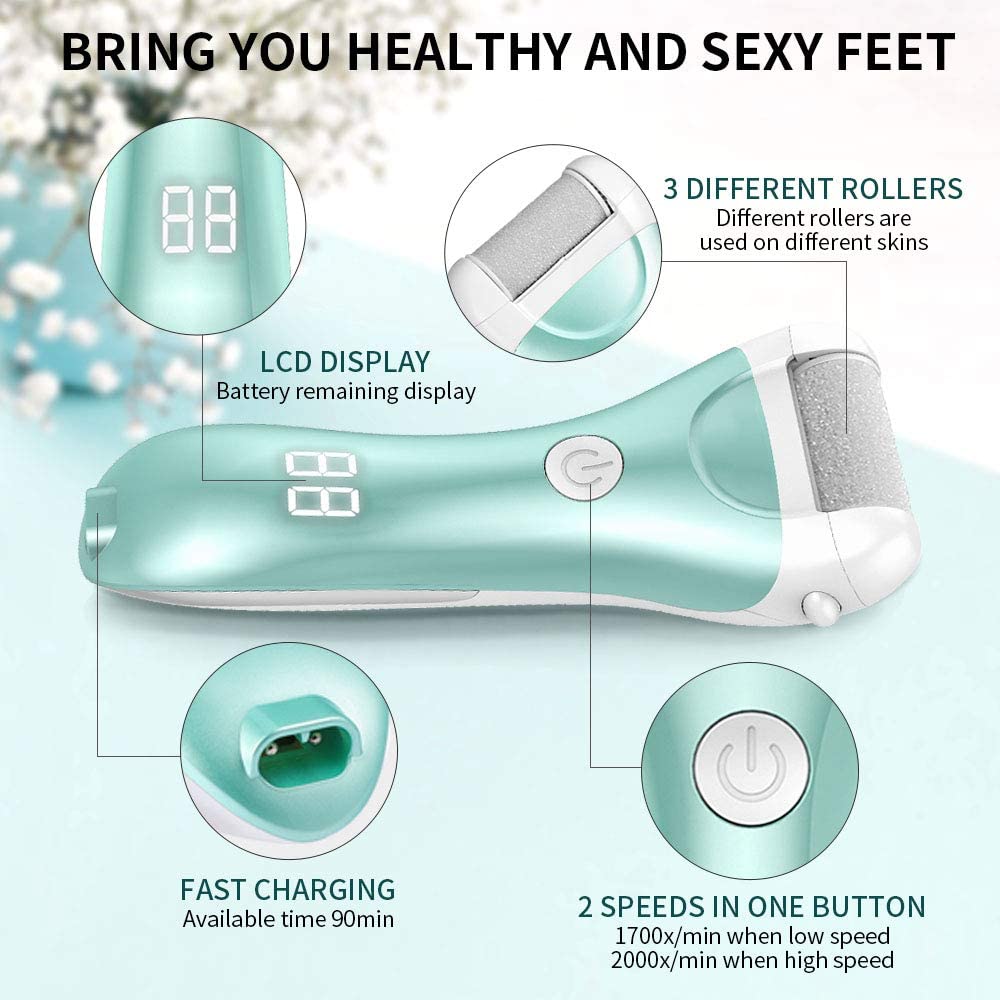 Powerful Electric Foot Hard Skin Remover Rechargeable -#1 Best