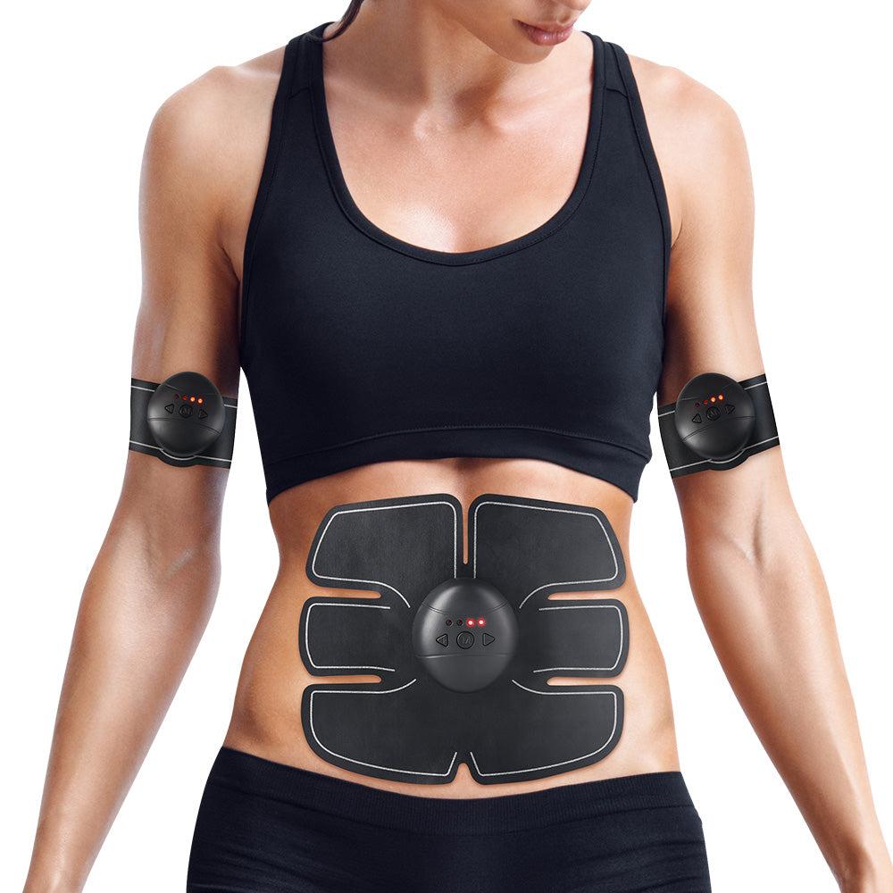 EMS Abdominal Muscle Stimulator Trainer USB Connect Abs Fitness