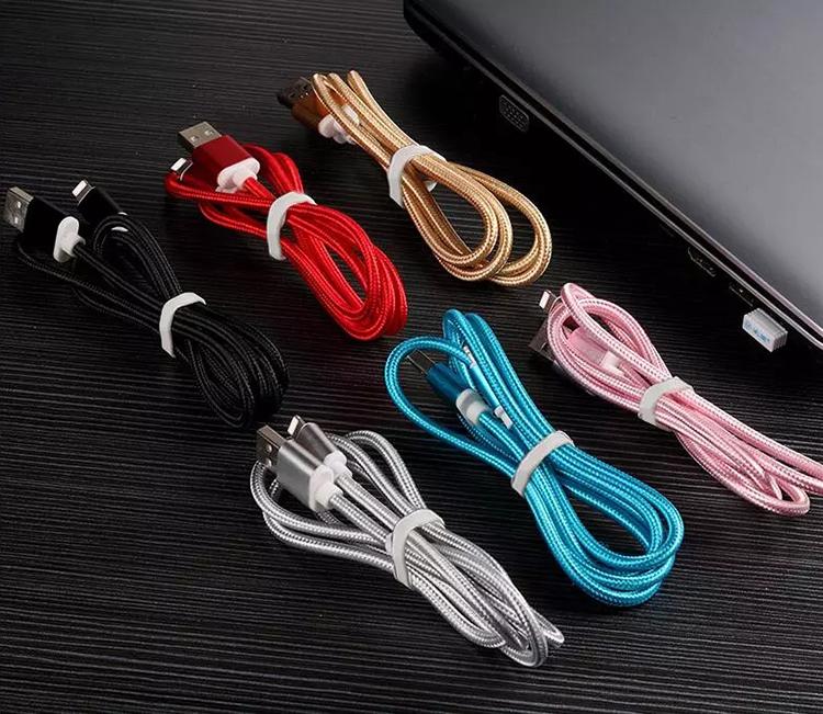 iPhone Braided Cable Charger - Blue