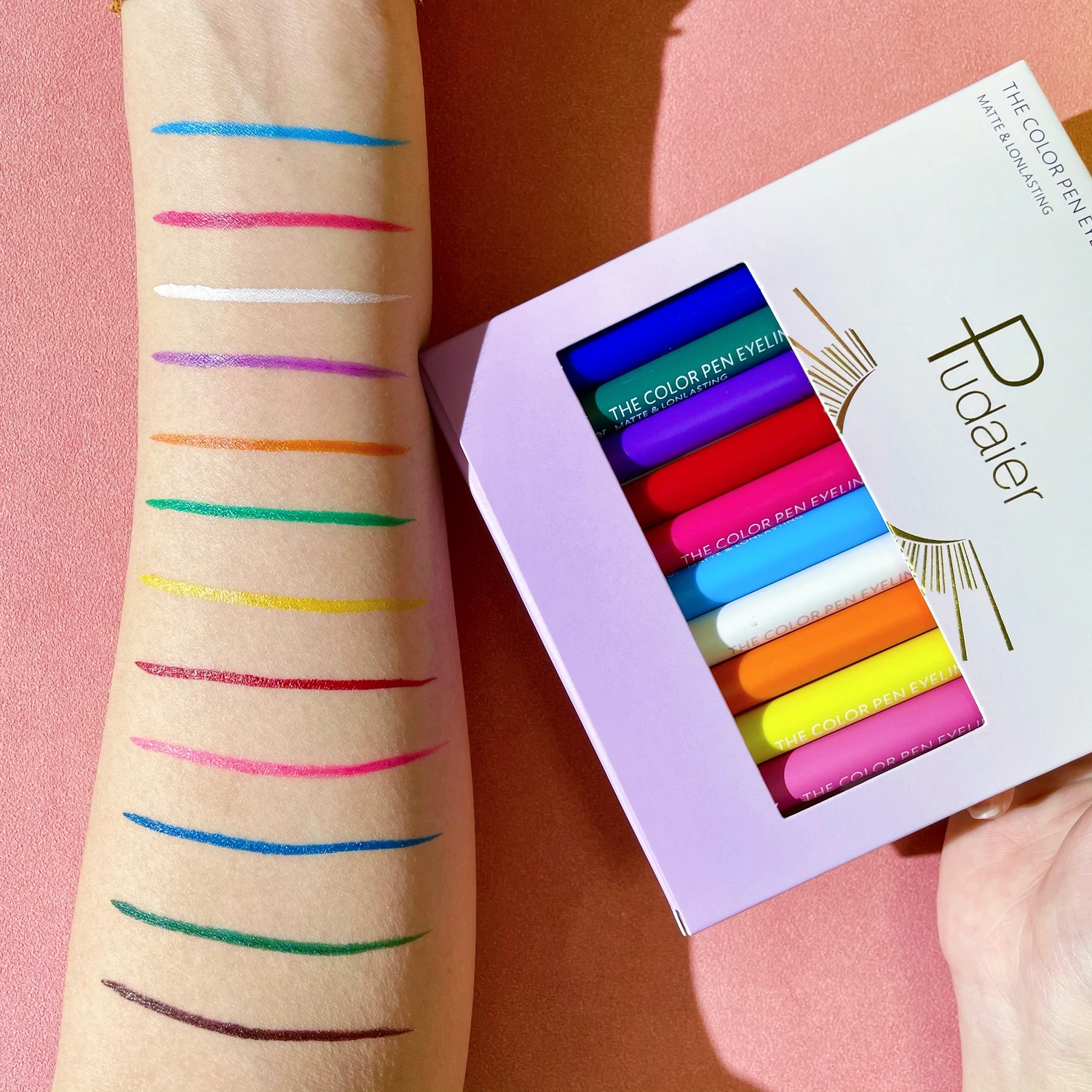 PUDAIER® Liquid Colored Eyeliner Collection Kit - 12 Pieces