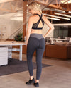 Lucia High Waisted Workout Leggings - Black