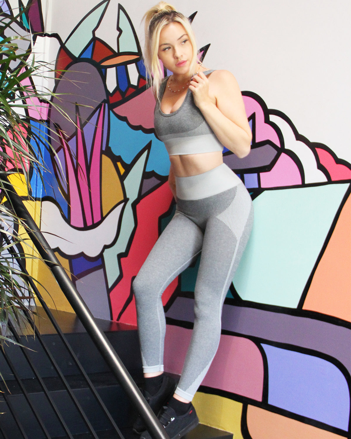 Isalda Seamless Leggings - Grey