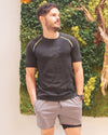 Fiorenza Short Sleeve Shirt - Black [MADE IN ITALY]