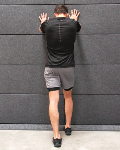 Burk Short Sleeve Shirt - Black with White Logo