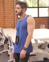 Padua Tank Top - Blue [MADE IN ITALY]