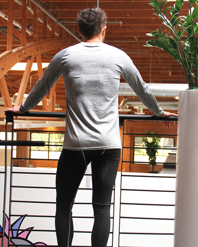 Adrian Men's Long Sleeve Shirt - Grey