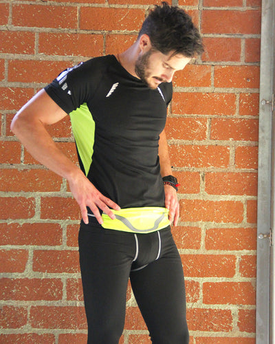 Schuyler Mens Tshirt - Black & Yellow