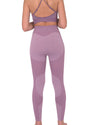 Megara Seamless Legging with Striped Panels - Purple