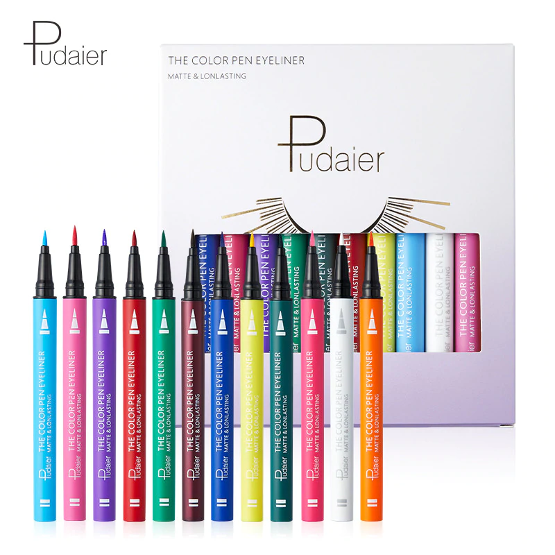 PUDAIER® Liquid Colored Eyeliner Collection Kit - 12 Pieces