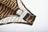 Aniston Long-Sleeve Bodysuit - Tiger Print