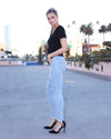 Natalia Skinny Ripped Jeans - Light Blue