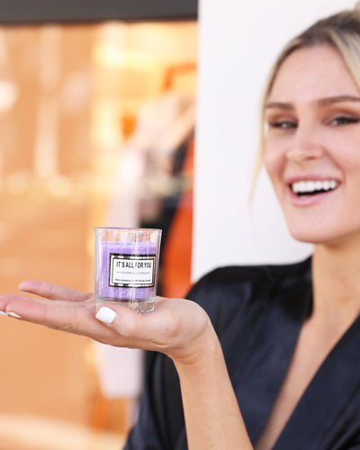 Glass Candle - Lavender Scent