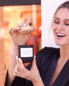 Soy Wax Candle with Bamboo Lid - Pomegranate Scented