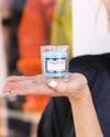 Blue Wind Chime Glass Candle