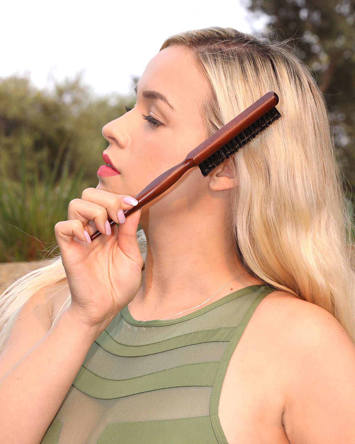 Brown Styling Brush Hair Salon