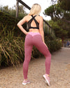 Lucia High Waisted Workout Leggings - Pink