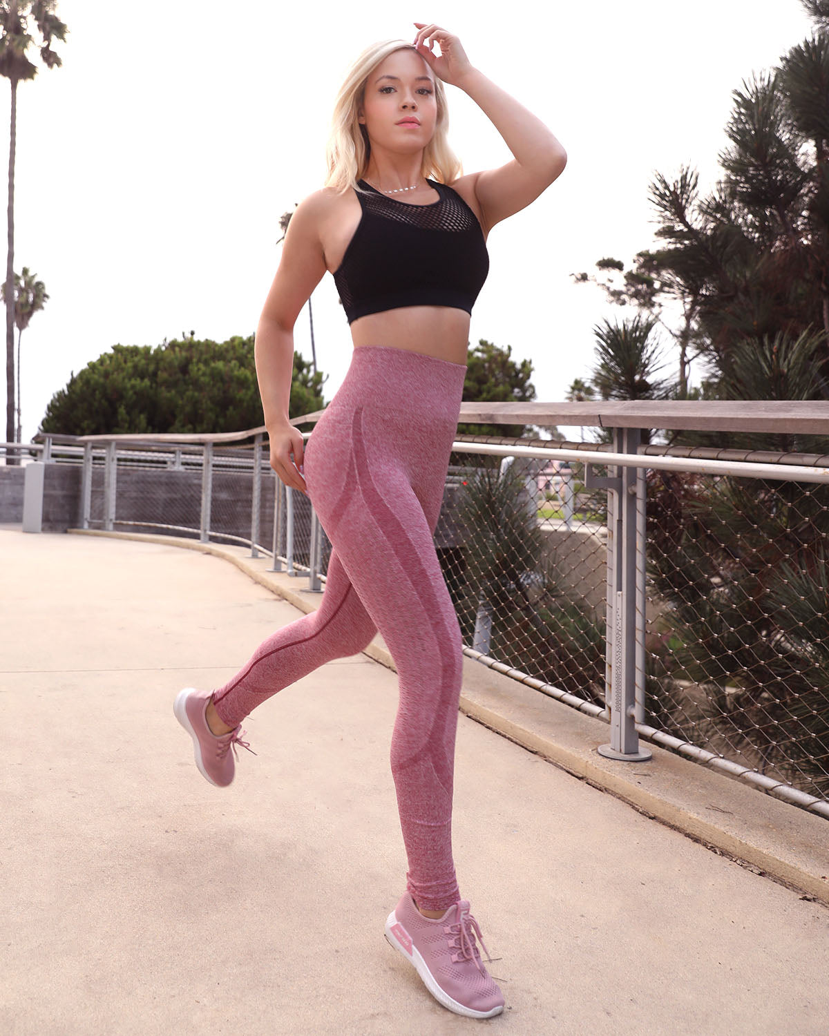 Emmery Seamless Legging - Red